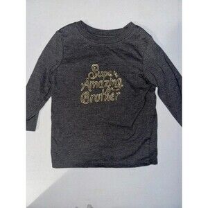 Cat & Jack Grey Long-sleeve t-shirt, brothers